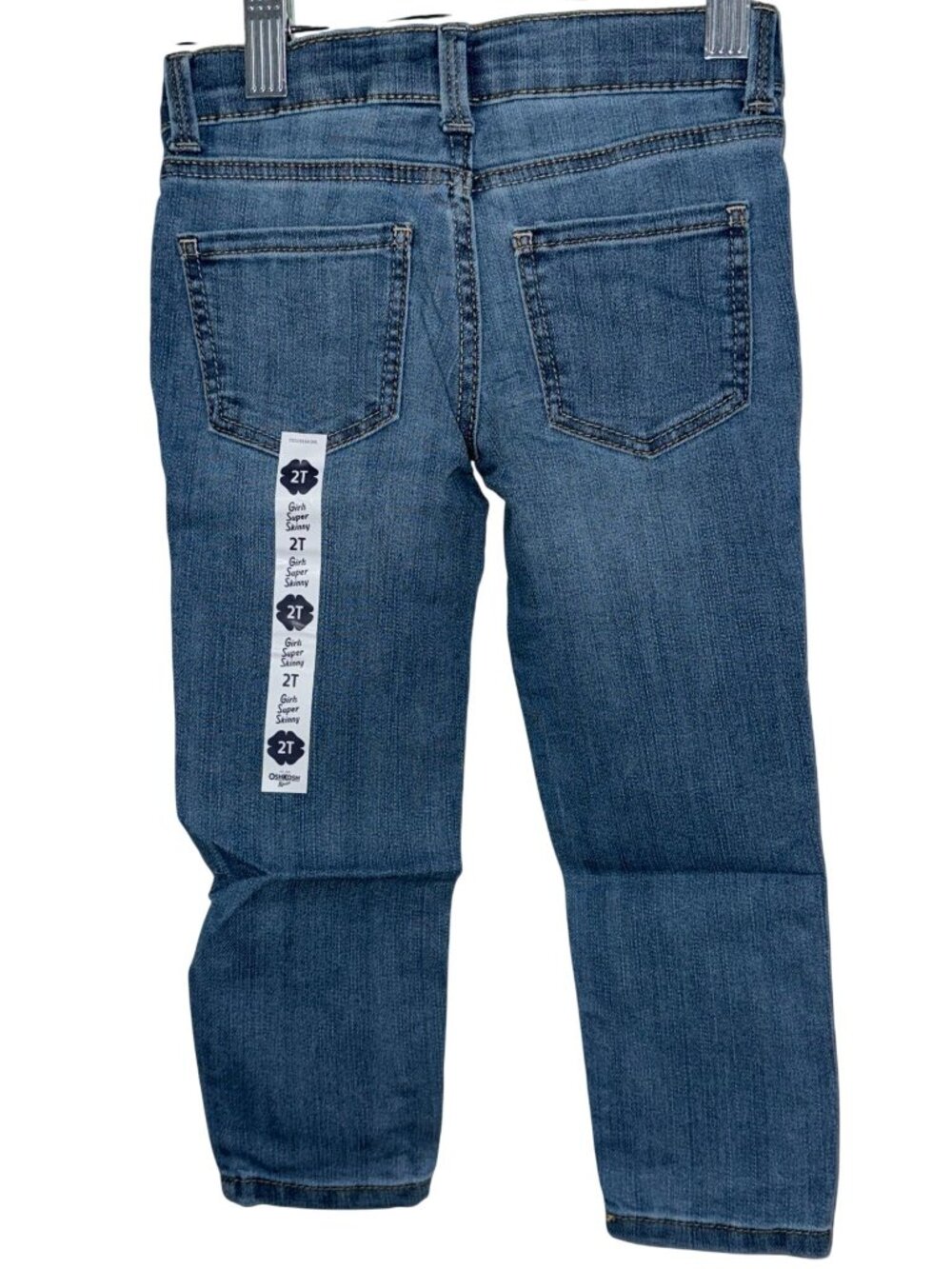OshKosh Bgosh Super Skinny Blue Jeans 2T Cotton & Polyester - Picture 6 of 6